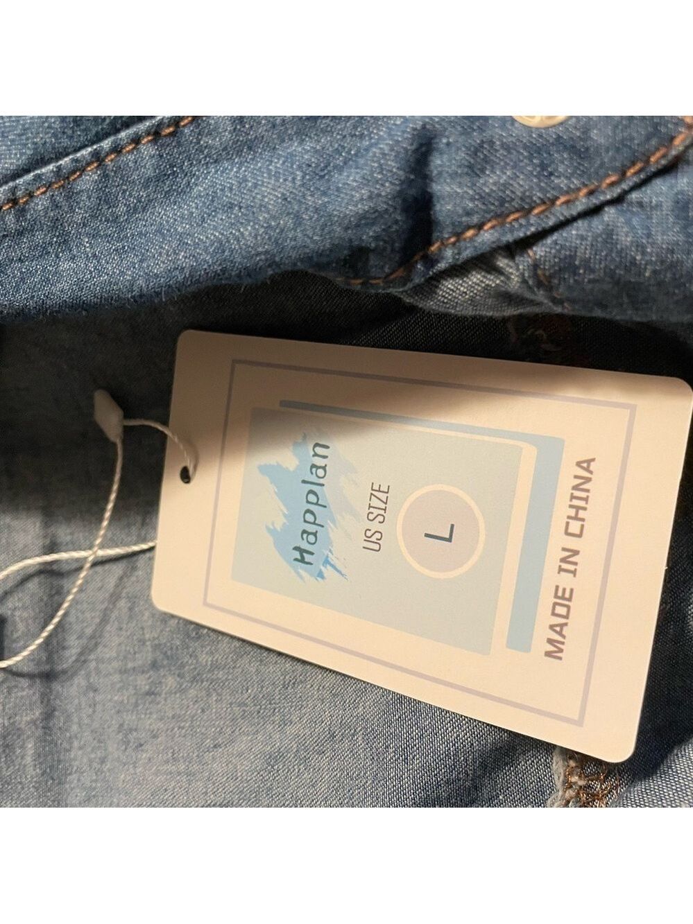 Cropped lightweight Denim Shirt NWT - Picture 5 of 5